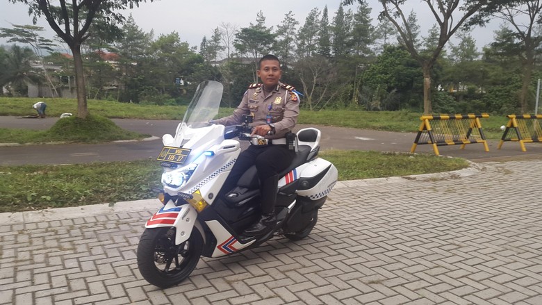 Motor Polisi Ini Jadi Primadona di Jambore Nasional NMax 