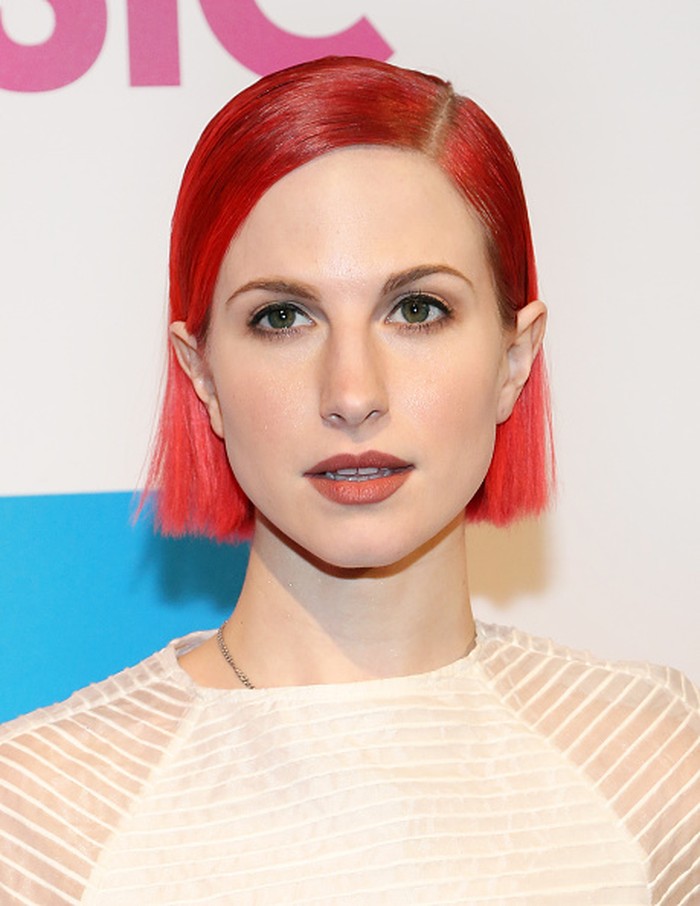 NEW YORK, NY - DECEMBER 12:  Singer Hayley Williams attends the 2014 Billboard Women In Music Luncheon at Cipriani Wall Street on December 12, 2014 in New York City.  (Photo by Monica Schipper/Getty Images)