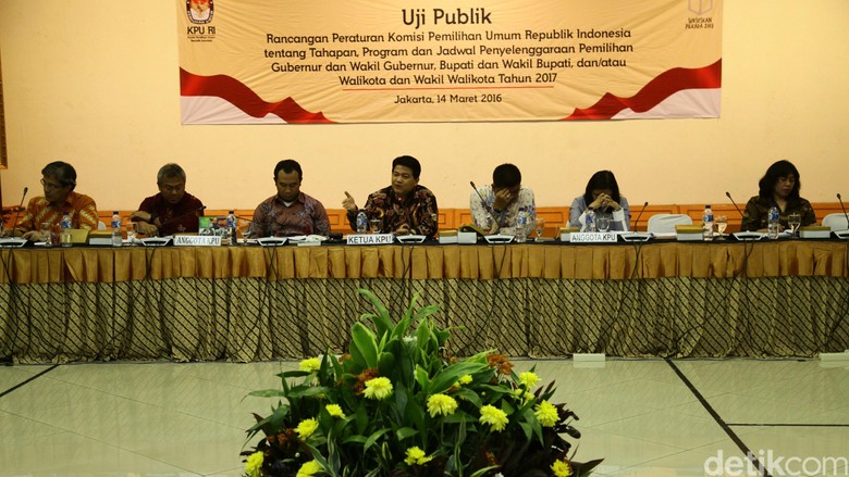 KPU Gelar Uji Publik Rancangan PKPU Pilkada Serentak 2017