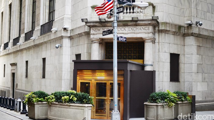 Gedung saham New York atau yang dikenal sebagai Bursa Saham Wall Street