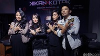 Tantri juga hadir di acara perilisan lagu Kikan X Kotak di Hard Rock Cafe, Jakarta Pusat, Senin (14/3/2016).