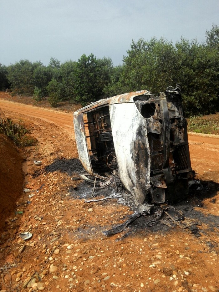 Konflik Lahan di Riau Berujung Aksi Brutal, Warga Bakar Alat Berat Perusahaan