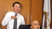 Pose kompak Indro dan Ahok. Pool/Ismail/detikFoto.
