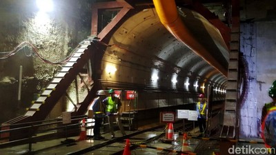 Penampakan Terkini Terowongan MRT di Senayan