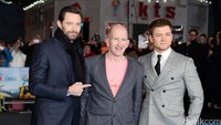 Hugh dan Taron sendiri memang pernah beradu akting di film Eddie The Eagle. Jeff Spicer/Getty Images