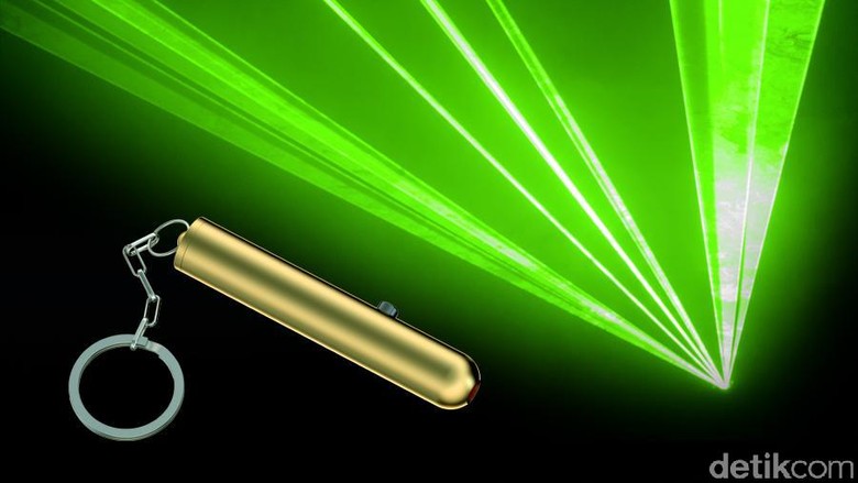 laser hijau mainan berbahaya yang bisa menembak hingga 5 km