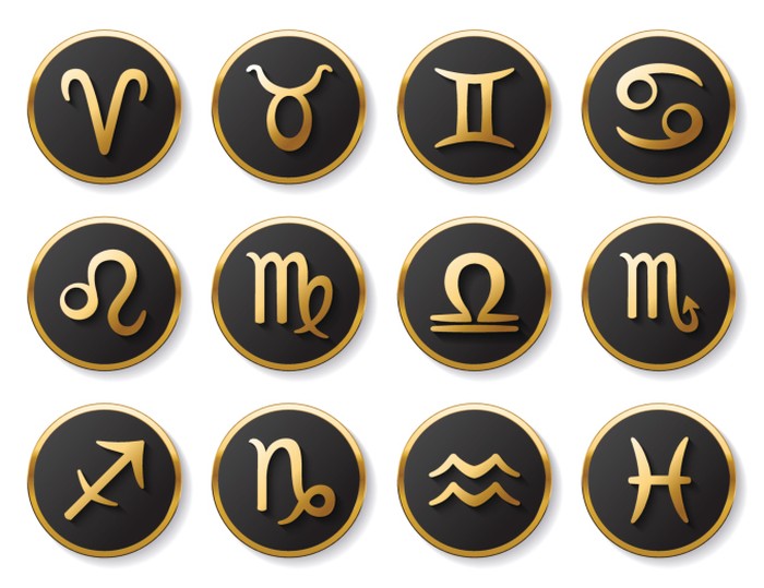 zodiac Buttons with zodiac signs