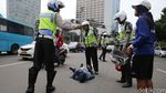 Kecelakaan Tunggal di Bundaran HI