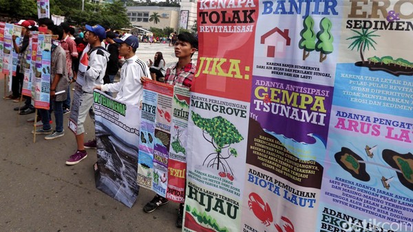 Aksi Dukung Reklamasi Teluk Benoa di CFD