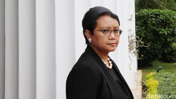 Menlu RI Retno LP Marsudi di Jakarta, Senin  (21/3/2016).