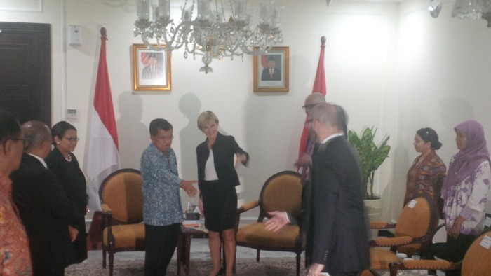 Menlu Australia Temui Wapres JK