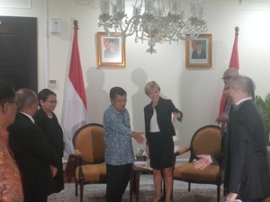 Menlu Australia Temui Wapres JK