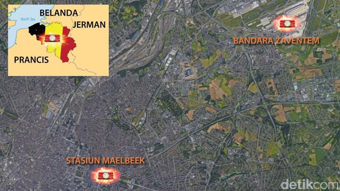 Kabur Usai Ledakan Bandara Brussels, Pria Bertopi Diburu Polisi