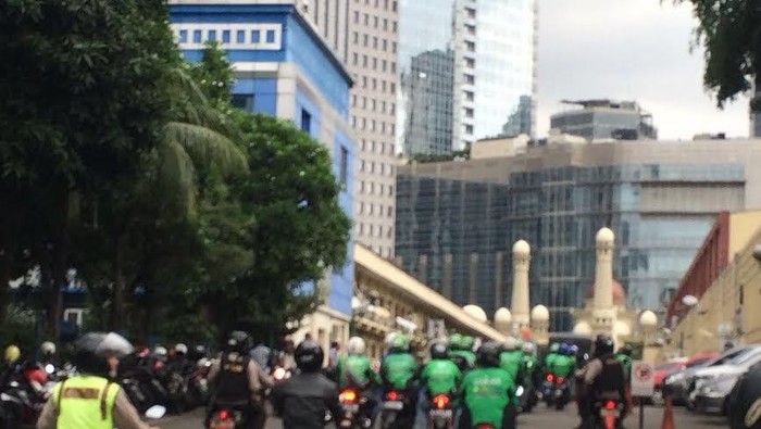 Cegah Gesekan dengan Demonstran, 60 Driver Ojek Online Diamankan di Moestopo