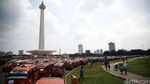 Penampakan Angkot KWK Kepung Monas