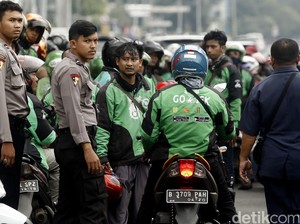 Polisi Minta Ojek Online Tak Mobilisasi Massa di Tengah Demo Taksi