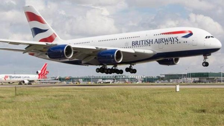 Pesawat Maskapai Inggris British Airways