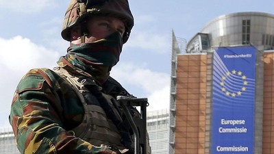 Kantor Komisi Eropa di Brussels Dijaga Ketat