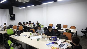 Pusat programer Go-Jek ini terdiri dari dua lantai. Foto: detikINET/Irna Prihandini