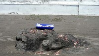 Batu karang ini dulunya adalah batuan aliran magma dari perut bumi yang sudah mengeras (Bagus/detikTravel)