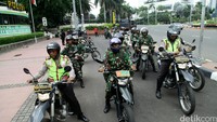 Guna memberikan rasa aman dalam peringatan paskah atau wafatnya Isa Alamasih aparat keamanan melakukan patroli disejumlah titik ibu kota.