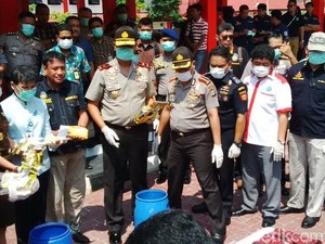 Polda Kepri Musnahkan Narkoba 12 Kg Asal Malaysia