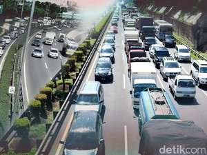 Banyak Kendaraan Antre di Rest Area, Lalin di Tol Cikampek Tersendat 12 Km