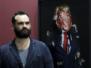 Lukisan Aneh Donald Trump Dipajang di Hong Kong