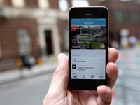 LONDON, ENGLAND - APRIL 30:  Links to clips related to the new royal baby are seen on the app Periscope at the Lindo wing as the Worlds media wait for Catherine, Duchess of Cambridge to go into labour at St Marys Hospital on April 30, 2015 in London, England. Catherine, Duchess of Cambridge is expected to give birth at the Lindo wing sometime in the next couple of weeks.  (Photo by Chris Jackson/Getty Images)