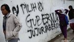 Mural Pilih Gubernur Jujur dan Bersih