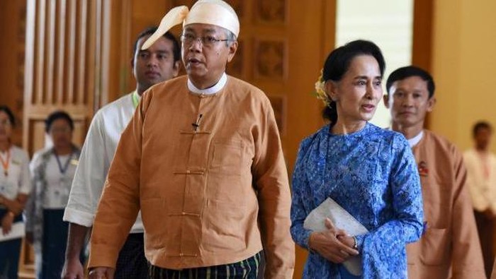 Presiden Baru Myanmar Dilantik, Para Anggota Partai Suu Kyi Menangis