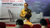 Direktur PT Bumi Serpong Damai Tbk, Hermawan Wijaya memaparkan kinerja dan keberhasilan sepanjang tahun 2015. Ia berharap di tahun 2016 kinerja dan angka penjualan terus meningkat.