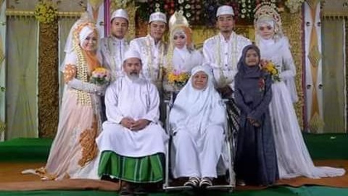 Ini Penjelasan Pengantin Pria soal Foto dengan Tiga Orang Mempelai Wanita