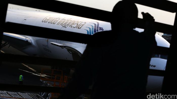 Pesawat Garuda Indonesia/Foto: Hasan Alhabshy Pesawat Garuda Indonesia/Foto: Hasan Alhabshy