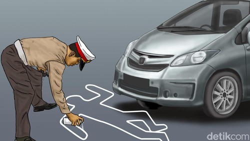 Ilustrasi Kecelakaan Mobil