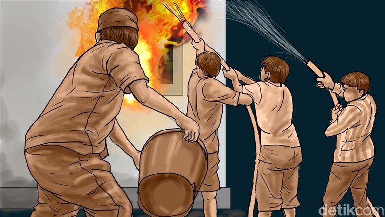2 Rumah Terbakar di Taman Sari Jakbar 2 Rumah Terbakar di Taman Sari Jakbar