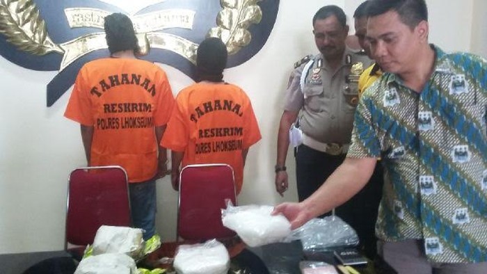 Bandar Sabu Dibekuk Polres Lhokseumawe, Sabu 2,4 Kg Disita