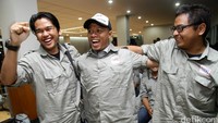 Kemeriahan penyambutan risers etape 4 di diler Nissan-Datsun Serpong.