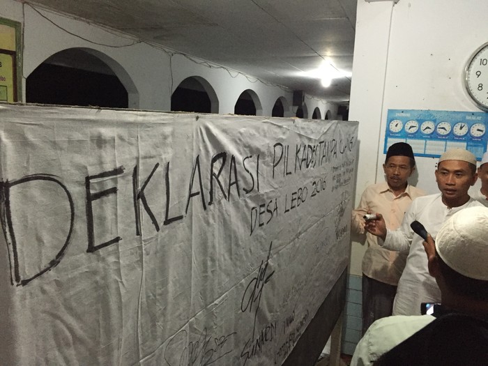 Bupati Batang Deklarasikan Pilkades Bersih Politik Uang