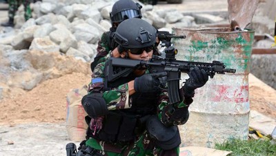 TNI Gelar Latihan Pengamanan NKRI