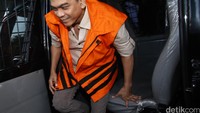 M Sanusi tiba di gedung KPK untuk menjalani pemeriksaan.