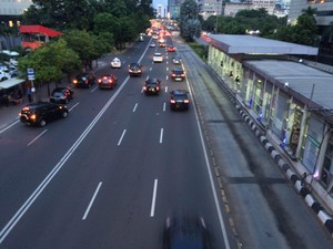 Ini Suasana Uji Coba Penghapusan 3 in 1 di Jam Pulang Kantor di Jl Thamrin