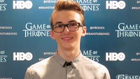 Isaac Hempstead, si Bran Stark dalam serial Game of Thrones pernah diwawancarai di Singapura. Foto: Atmi Ahsani Yusron/detikHOT