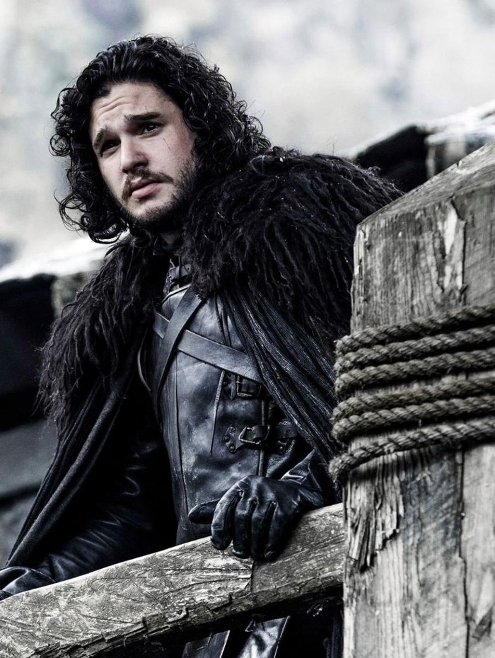 Game of Thrones Jon Snow di puncak Black Castle