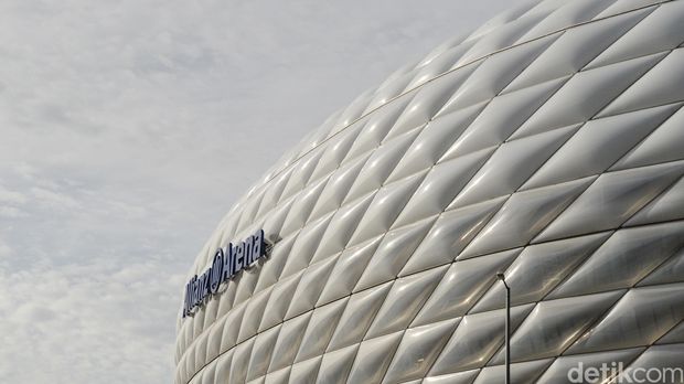Allianz Arena Arsitektur stadion Allianz Arena, Munchen, Jerman