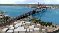 Jembatan Teluk Kendari, Sulawesi Tenggara. Jembatan ini memiliki panjang 1,3 km/Foto: Dok. Kementerian PUPR