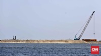 Rencananya, Pulau G akan dijadikan sebagai kota mandiri baru yang menawarkan properti komersial apartemen, vila tepi laut dan lain-lain. Adhi Wicaksono/CNN Indonesia.