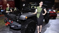 Selain melihat mobil-mobil baru nan eksotik, pengunjung juga disuguhkan penampilan gadis-gadis cantik para SPG.