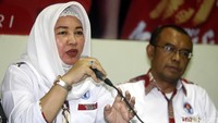 Kabag Organisasi Tata Laksana dan Kerjasama Antar Lembaga Kemenpora Suryati memberikan penjelasan terkait program satu desa satu lapangan yang digagas Kemenpora.