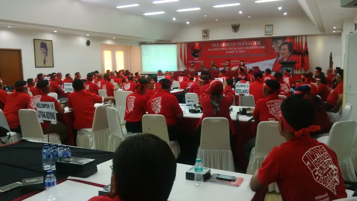 Sekjen PDIP Puji Yusril di Acara Pelatihan Manajer Kampanye